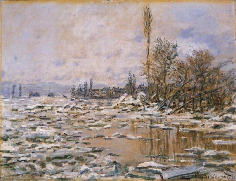 Claude Monet Breakup of Ice,Grey Weather china oil painting image